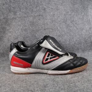 Vizari Shoes Adult 7.5 Indoor Soccer Football Cleat Boot V Pro Black Lace Up